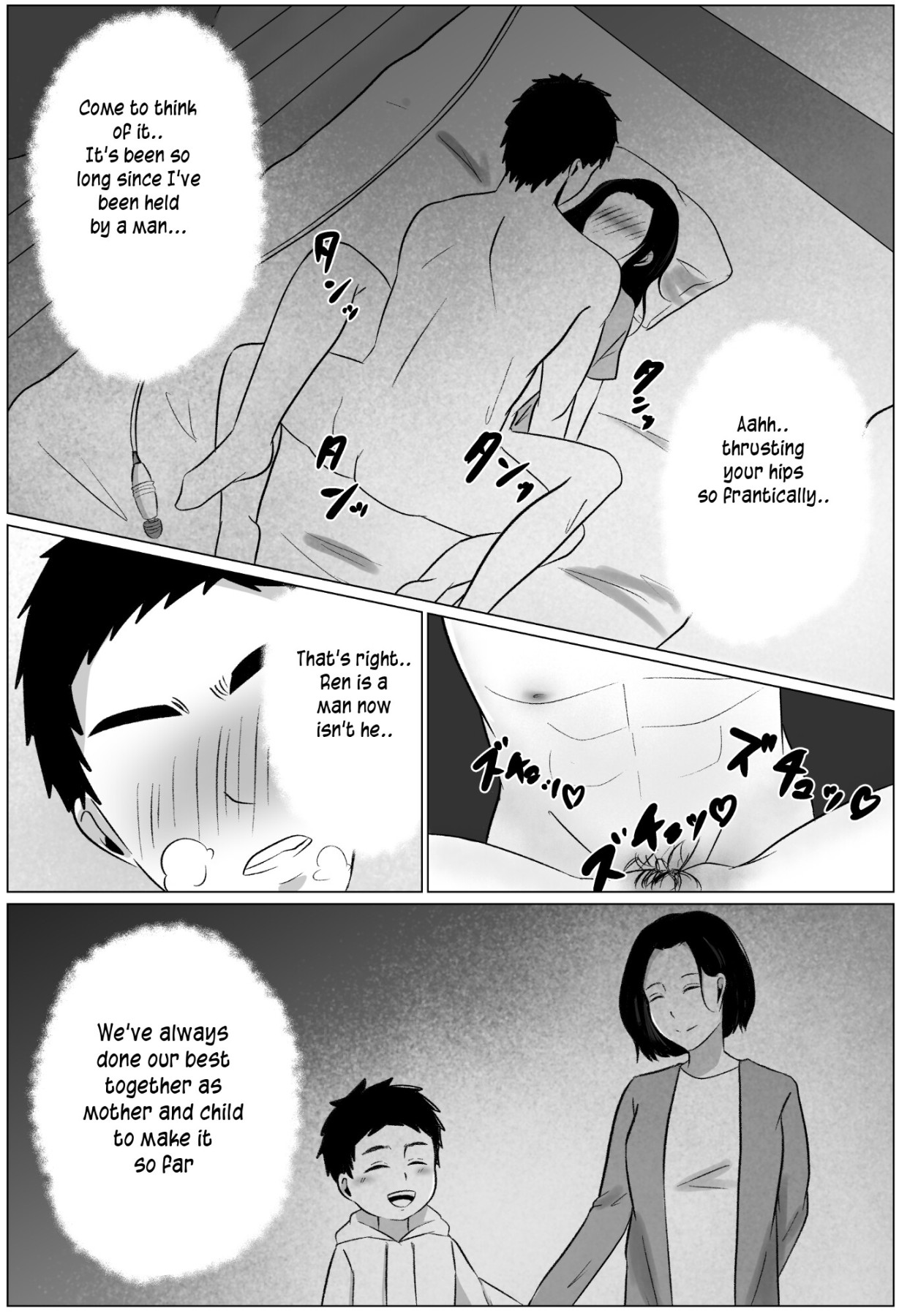 Hentai Manga Comic-Late Night Visit Leads Mother And Son To Marital Relations-Read-27